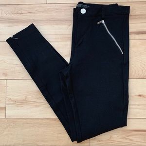 ZARA Skinny Ankle Zip Dress Pant